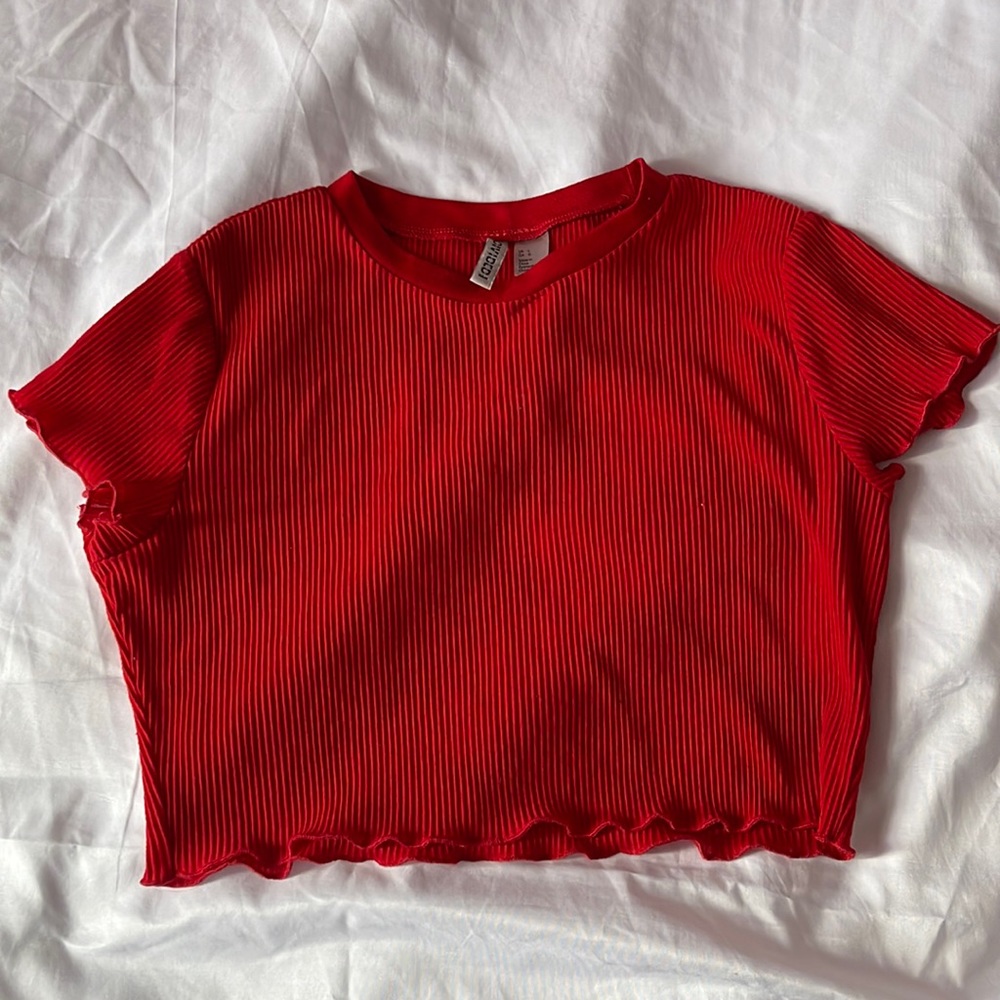 H&M Ribbed Crop Top